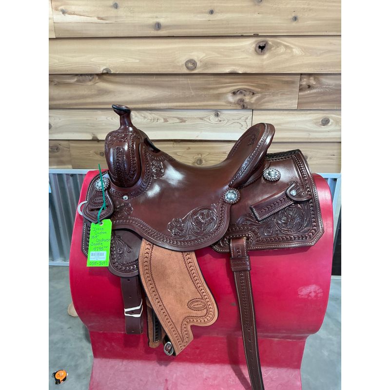 Irvine Custom 15.5" Cowhorse Saddle - 0125-3097