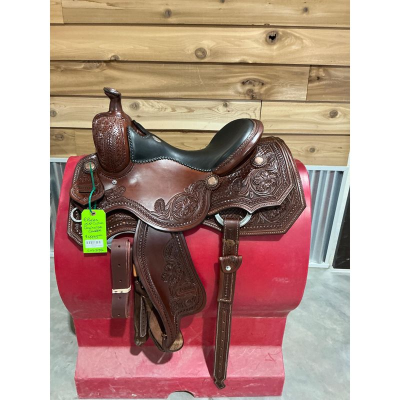 R. Ruelas Custom 15.5" Cowhorse Saddle - 0149-3132