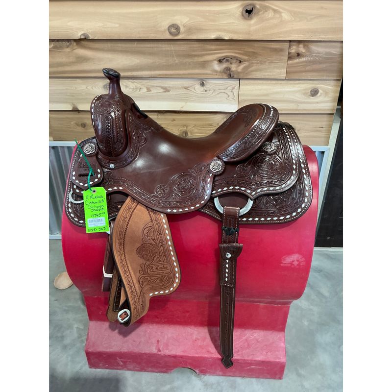 R.Ruelas Custom 16.5" Cowhorse Saddle - 0125-3037