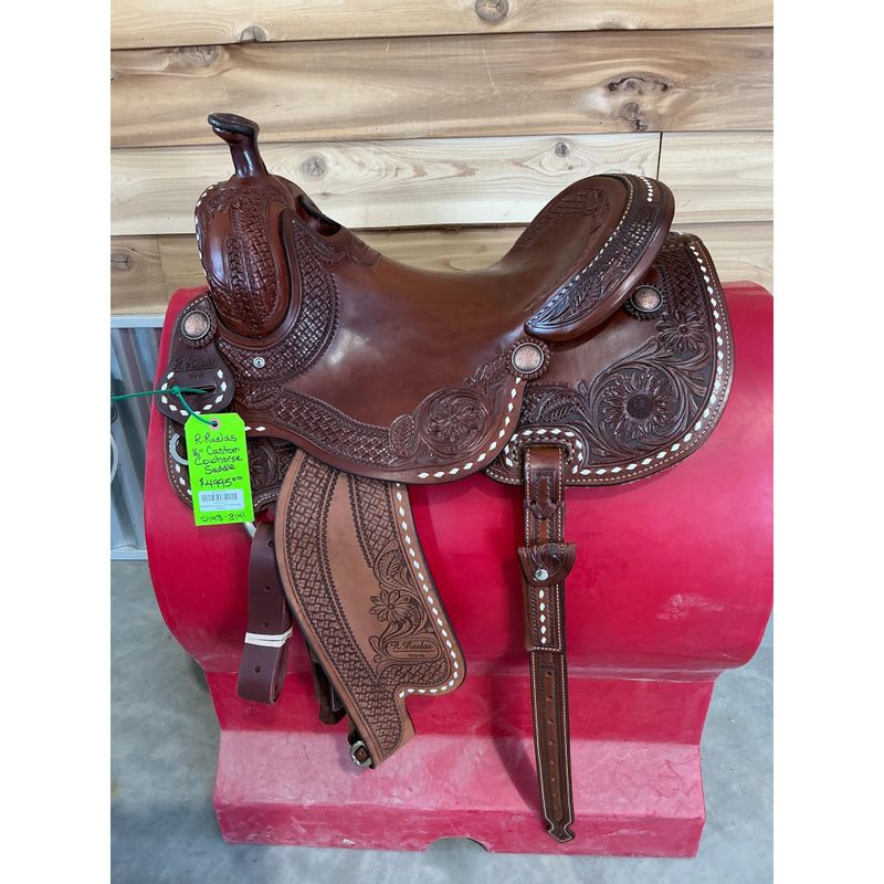 R.Ruelas Custom 16" Cowhorse Saddle - 0143-3141