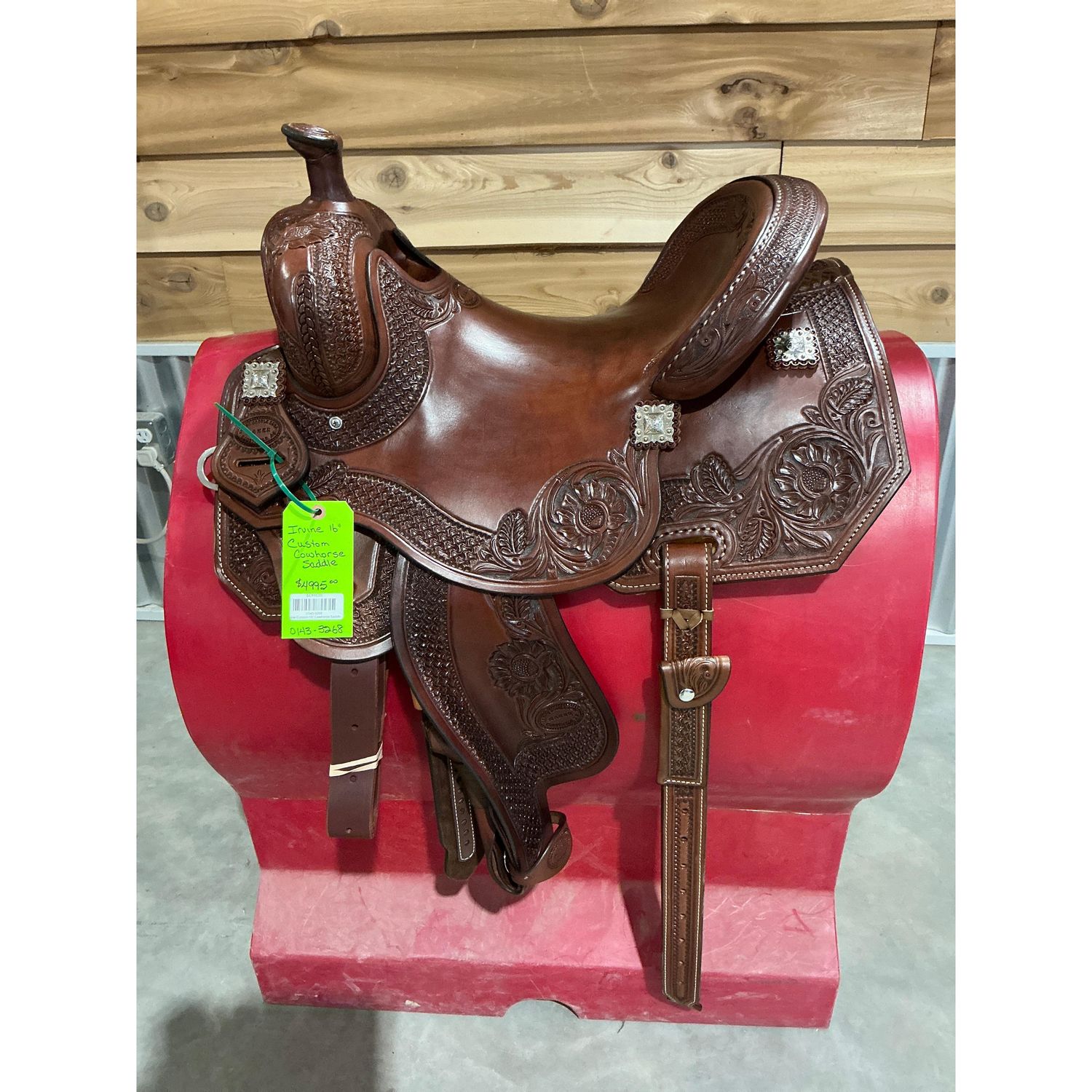 Irvine Custom 16" Cowhorse Saddle - 0143-3268