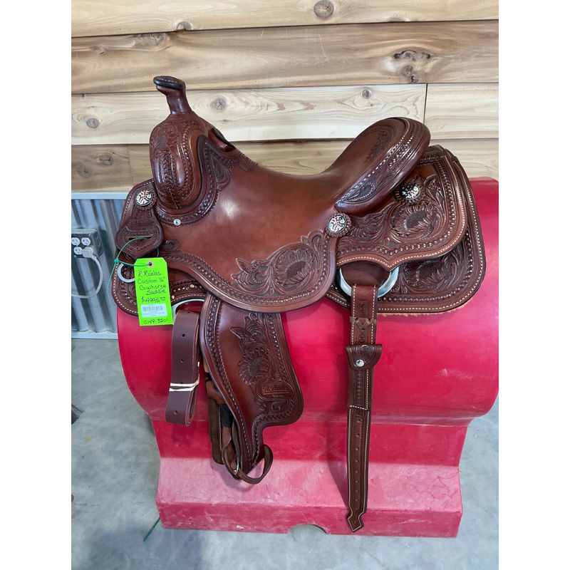 R.Ruelas Custom 16" Cowhorse Saddle - 0149-3201