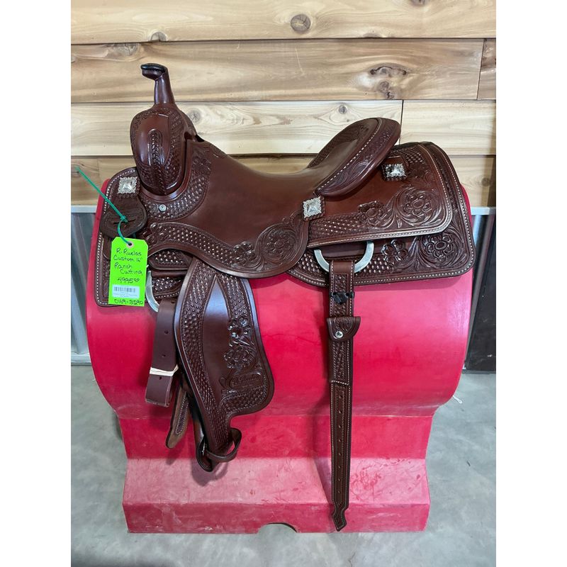 R. Ruelas Custom 16" Ranch Cutting Saddle - 0169-3290