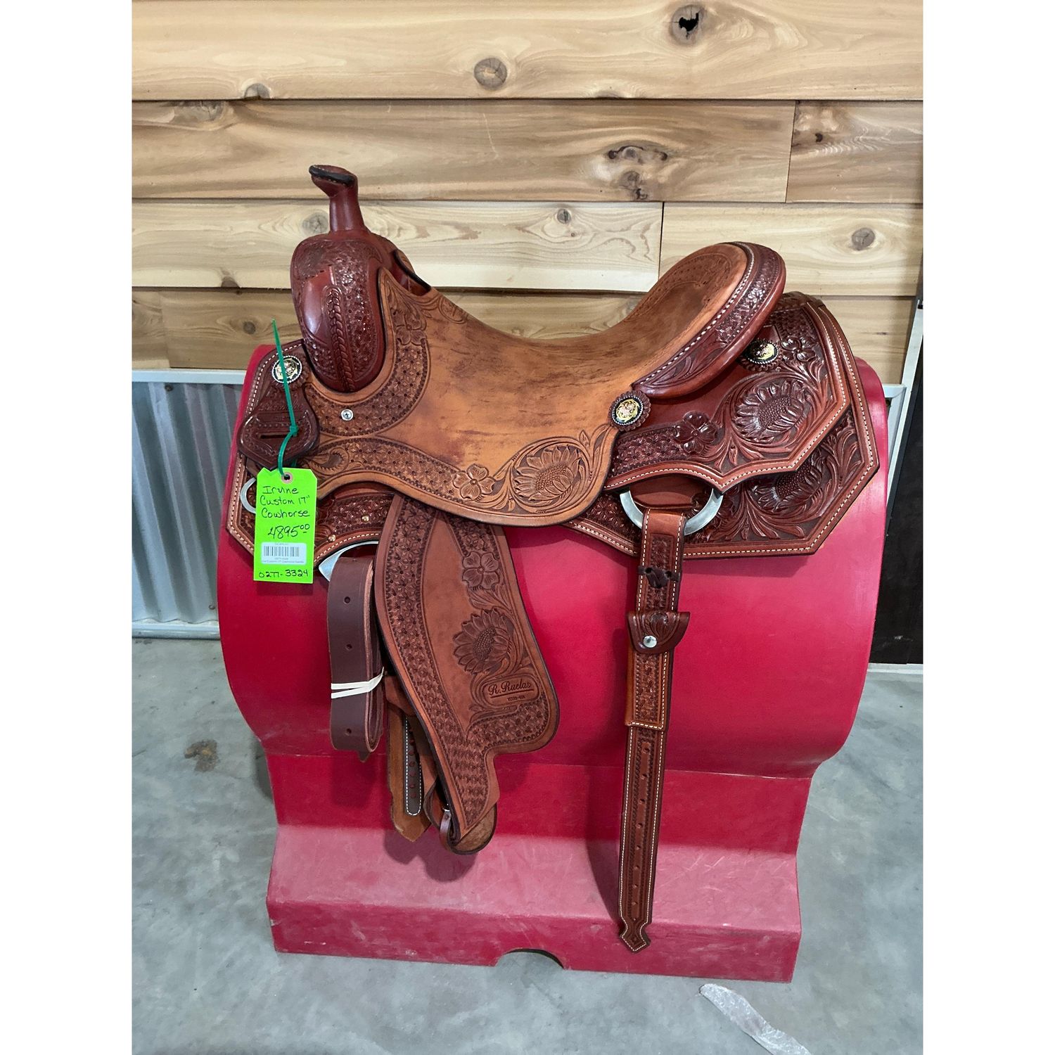 Irvine Custom 17" Cowhorse Saddle - 0277-3324