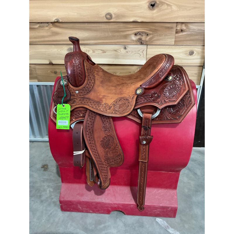 Irvine Custom 17" Cowhorse Saddle - 0277-3324