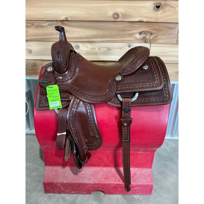 R. Ruelas Custom 17" Ranch Cutting Saddle - 0169-3296