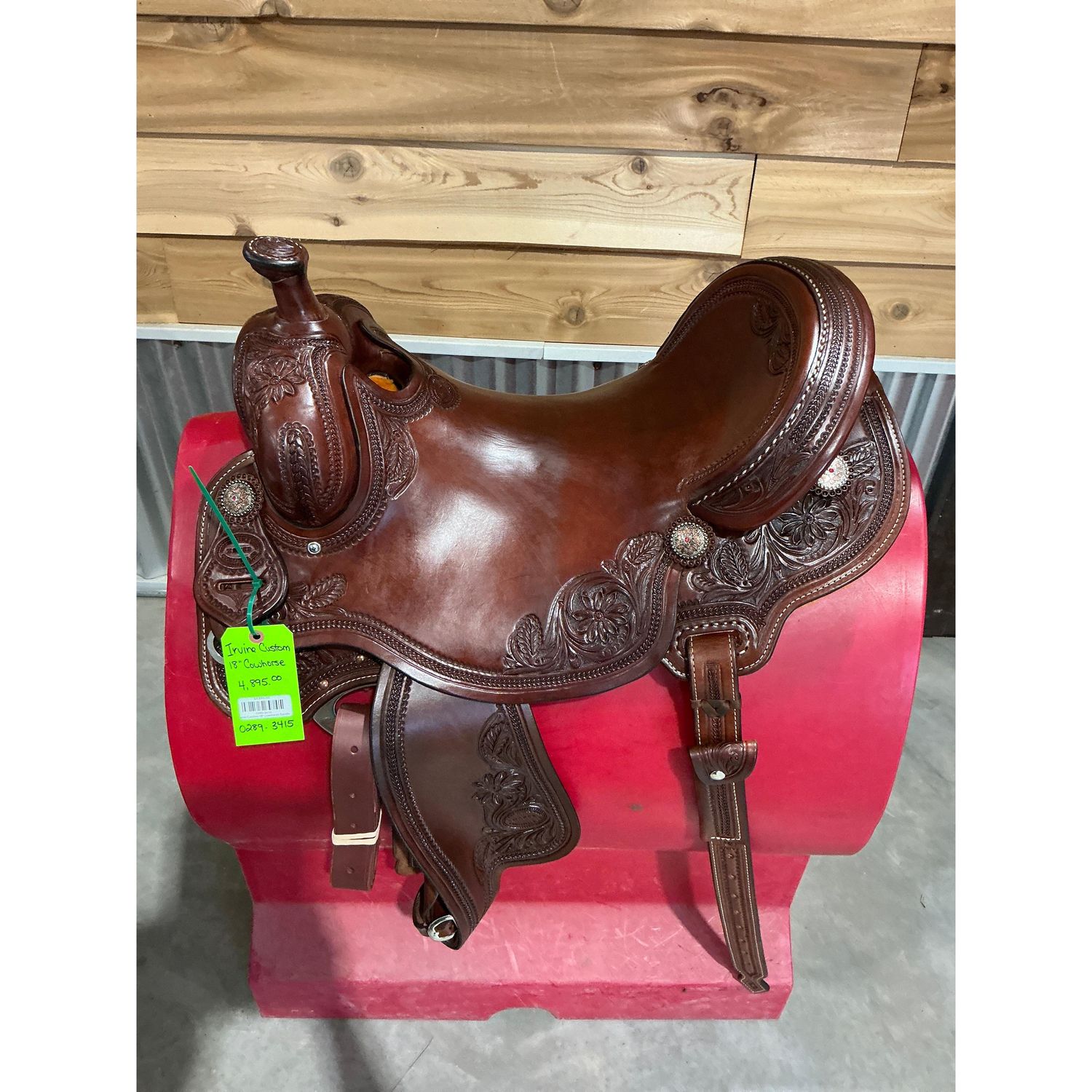 Irvine Custom 18" Cowhorse Saddle - 0289-3415