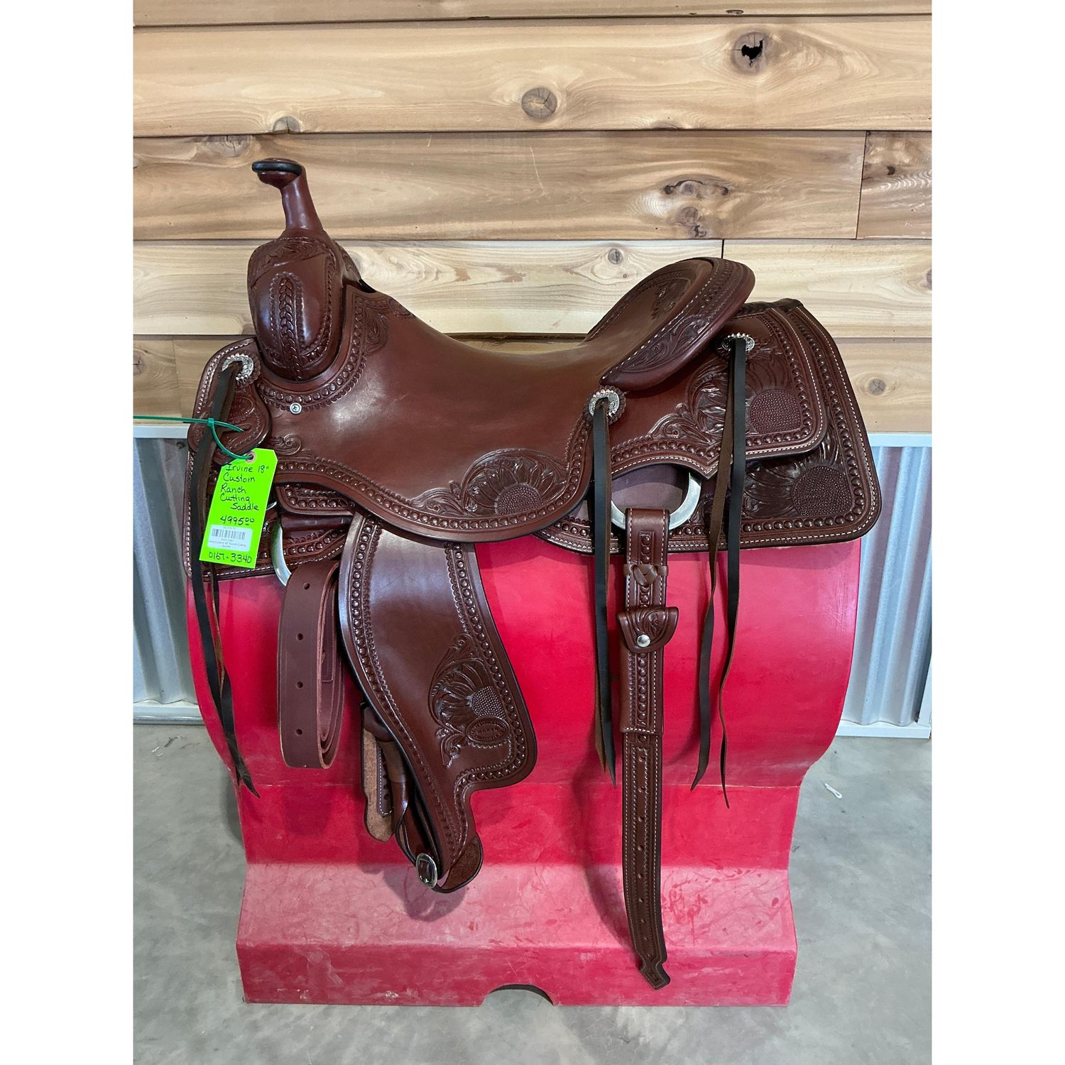 Irvine Custom 18" Ranch Cutting Saddle - 0167-3340