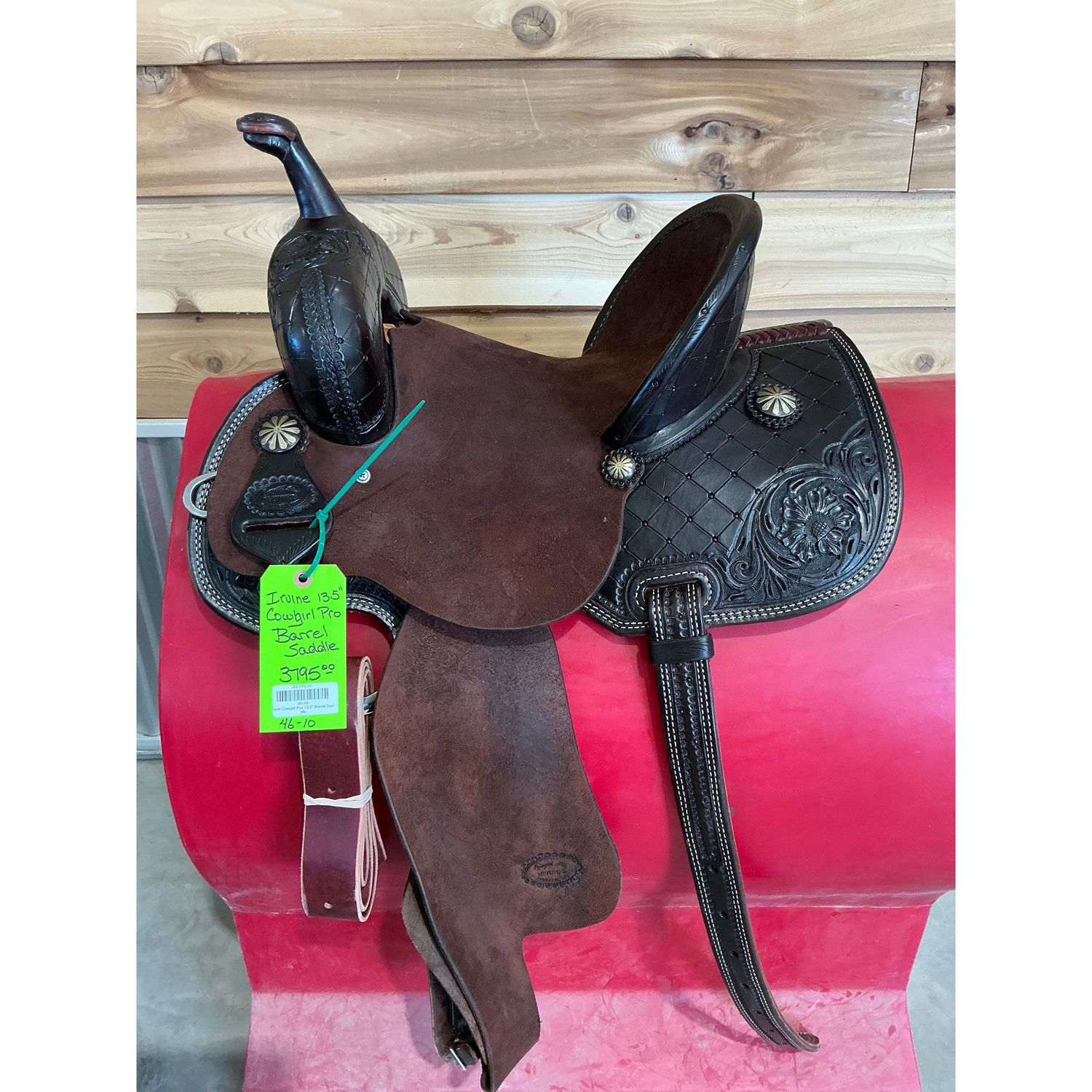 Irvine Cowgirl Pro 13.5" Barrel Saddle - 46-10