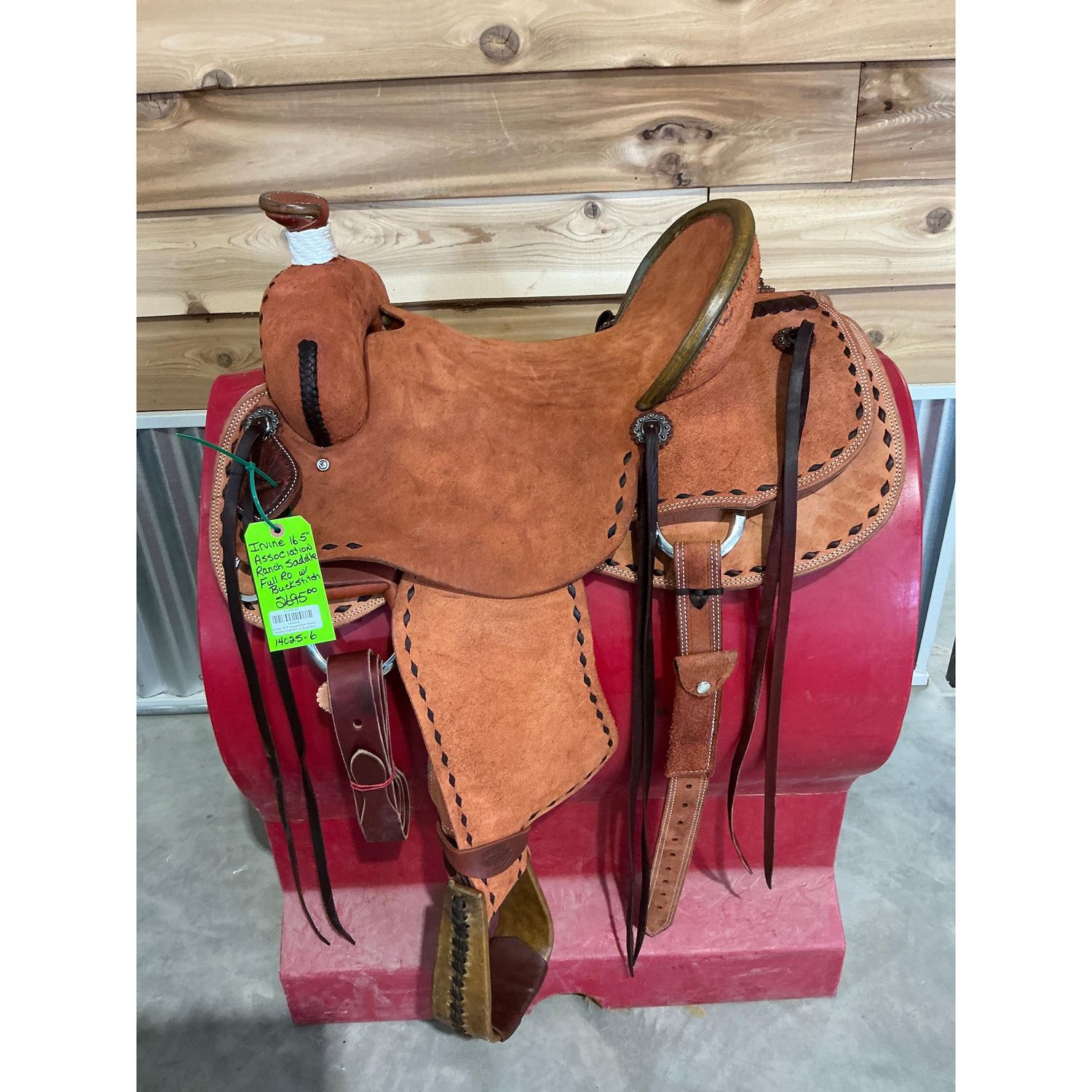 Irvine 16.5" Association Ranch Saddle--Full R/O w/ Buckstitch
