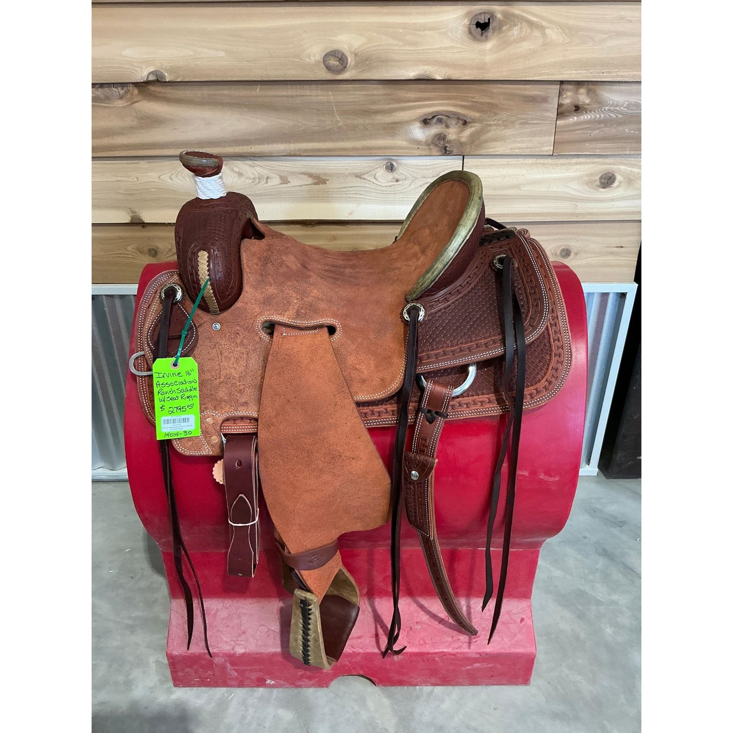 Irvine 16" Association Ranch Saddle w/ Seat Riggin