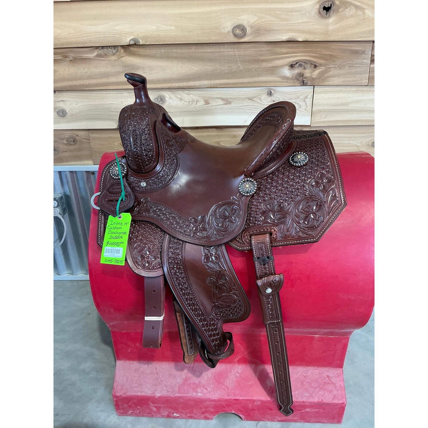 Irvine Custom 14" Cowhorse Saddle - 0145-3275