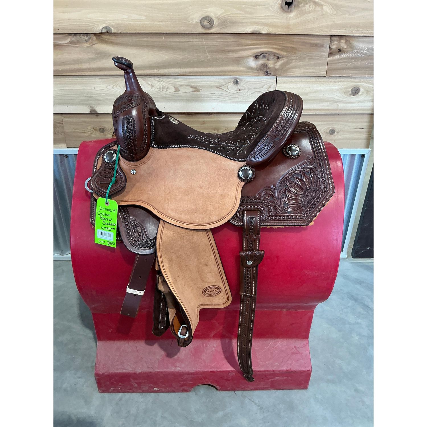 Irvine Custom 15" Barrel Saddle - 0147-3251