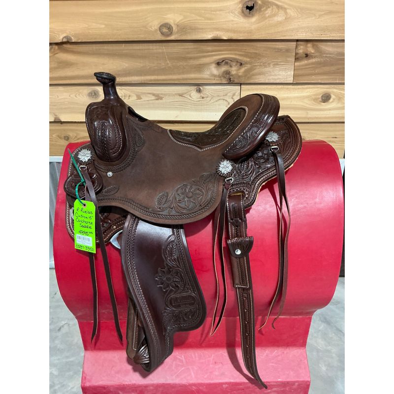 R.Ruelas Custom 15" Cowhorse Saddle - 0287-3350