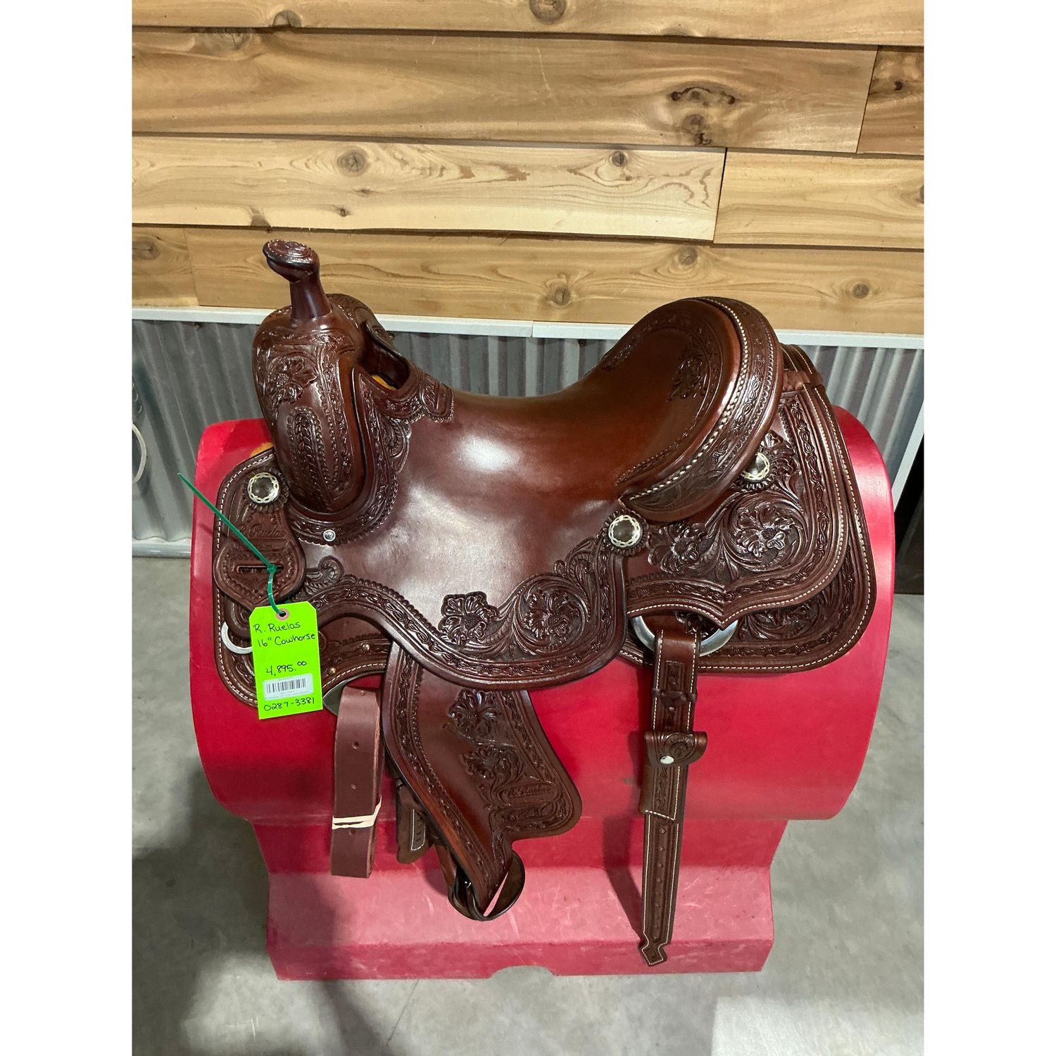 R. Ruelas 16" Cowhorse Saddle - 0287-3381