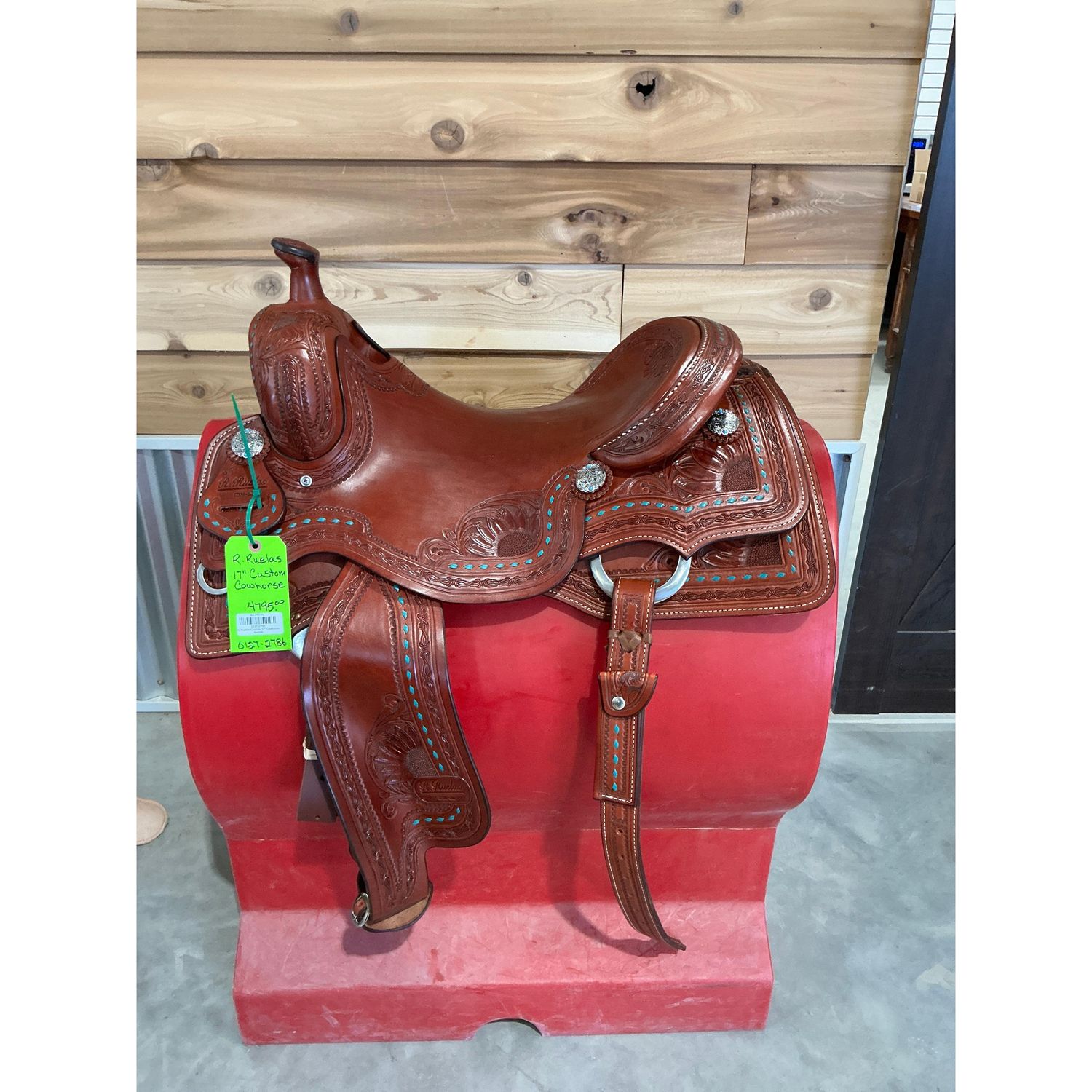 R. Ruelas Custom 17" Cowhorse Saddle - 0127-2786