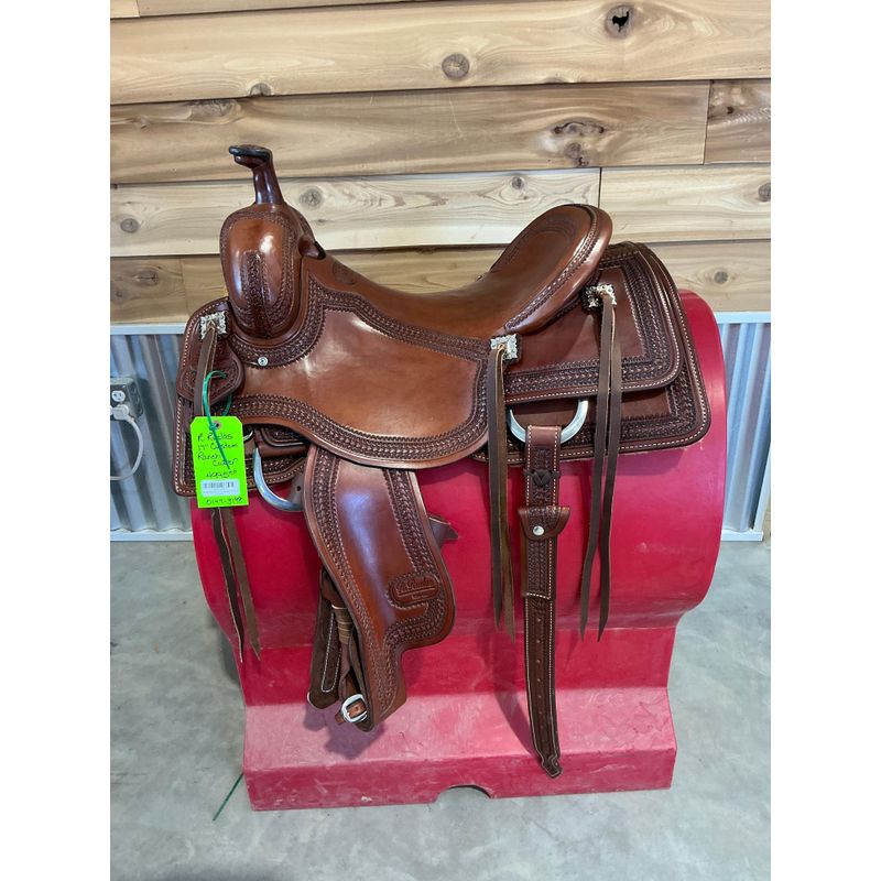 R.Ruelas Custom 17" Ranch Cutting Saddle