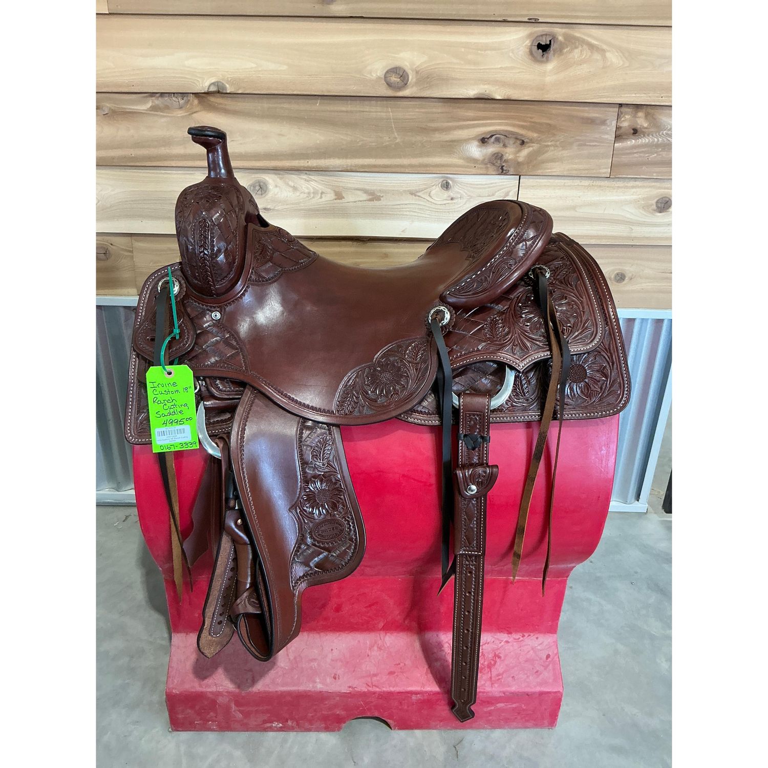 Irvine Custom 18" Ranch Cutting Saddle - 0167-3339