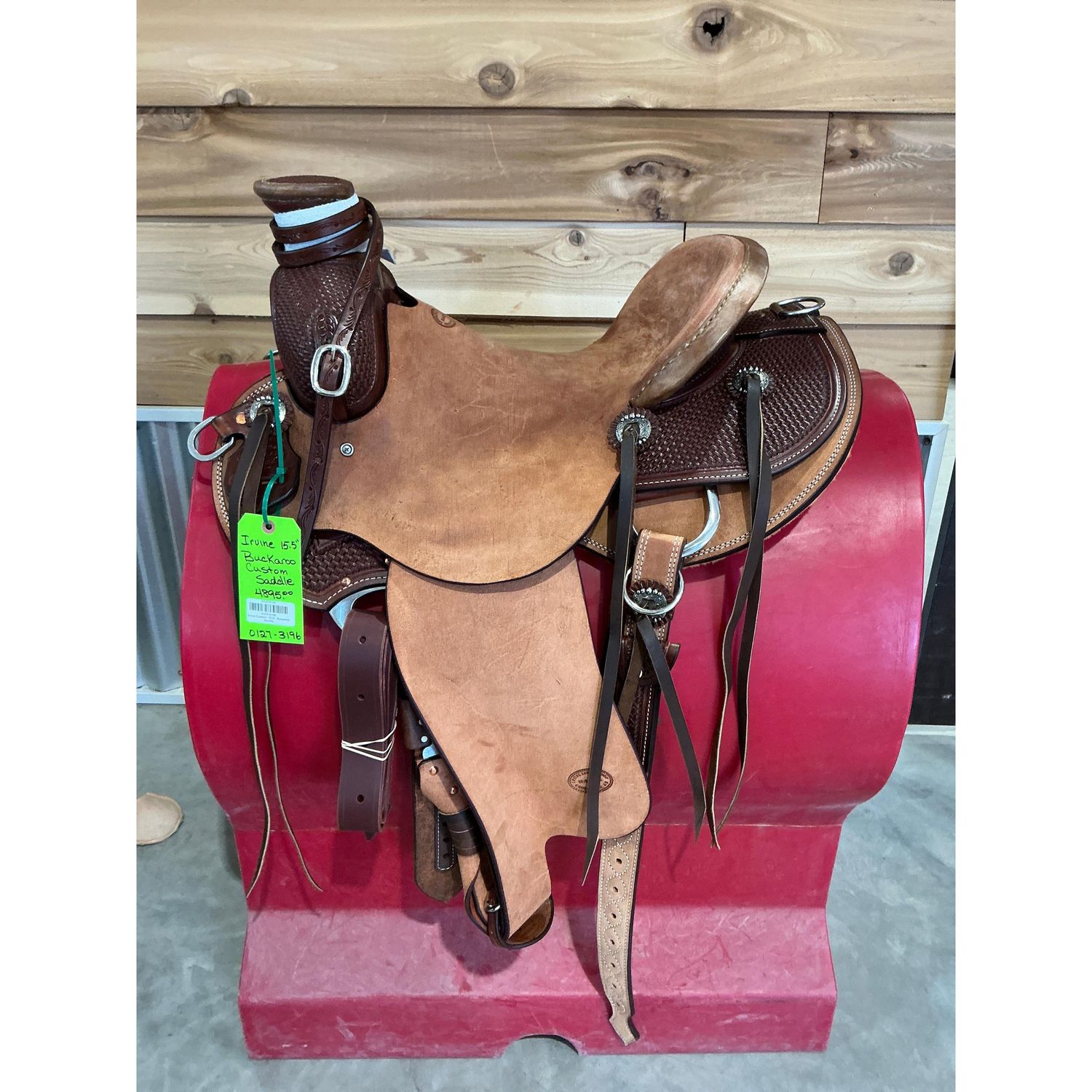 Irvine Custom 15.5" Buckaroo Saddle - 0127-3196