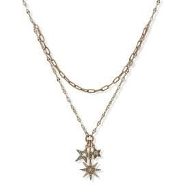 Lainey Wilson Three Star Double Chain Necklace