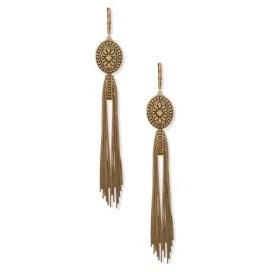 Lainey Wilson Gold Pendant Hanging Earrings
