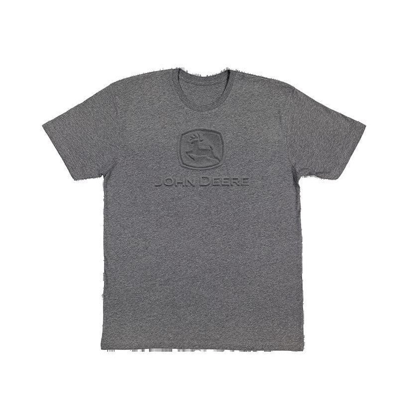 John Deere - Men's Embossed Logo T-Shirt - Grey