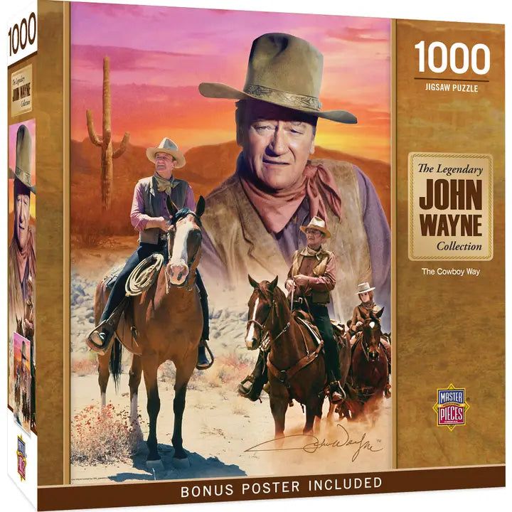 Masterpieces John Wayne- The Cowboy Way 1000 Piece Puzzle