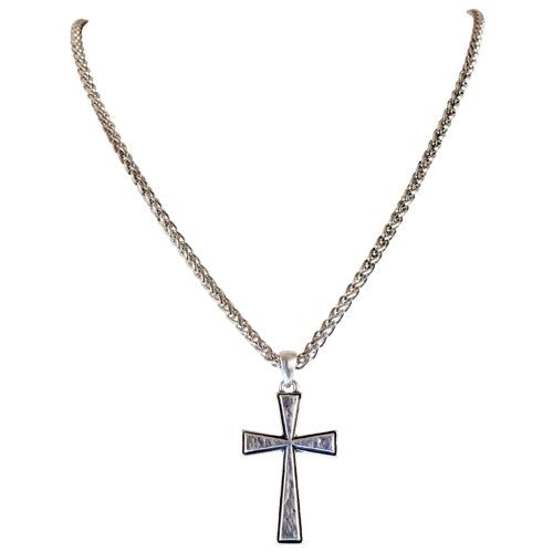Justin Textured Cross Necklace