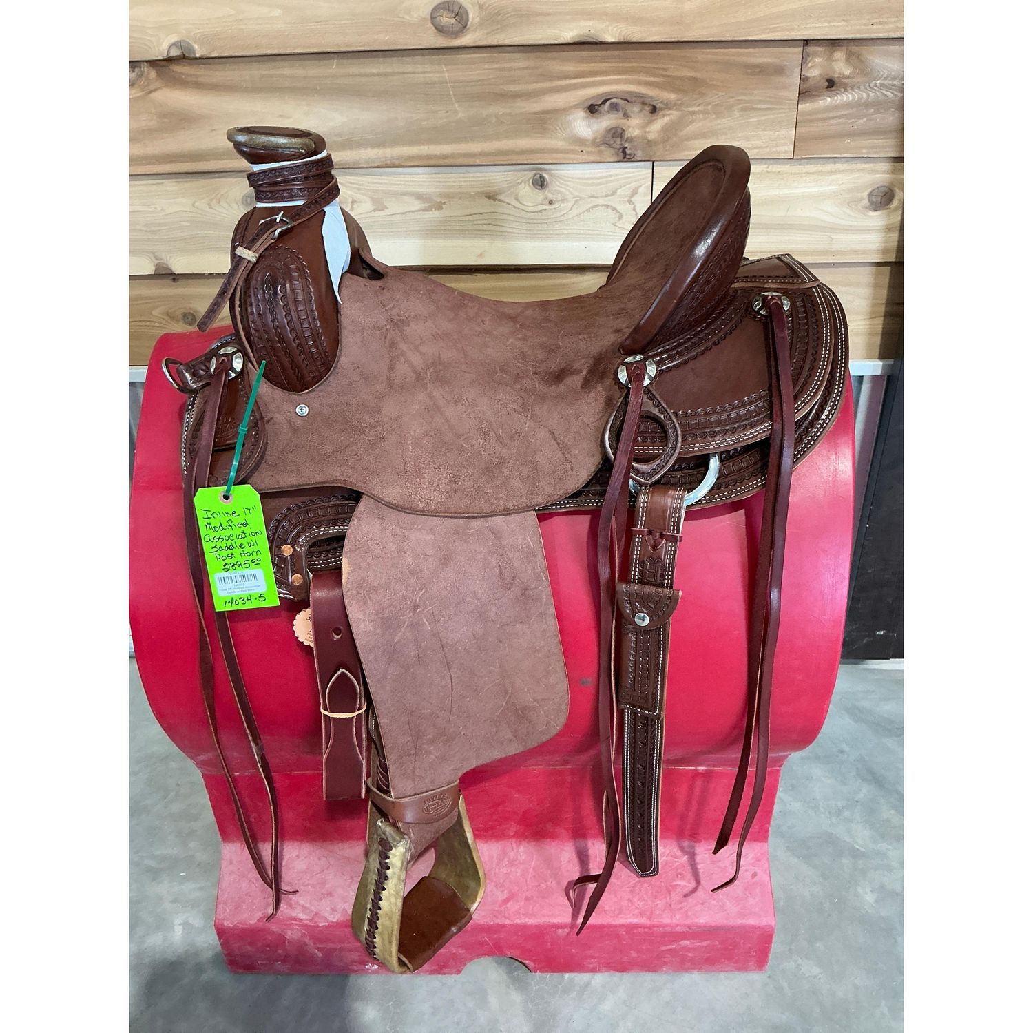 Irvine 17" Modified Association Saddle w/ Post Horn - 14034-5