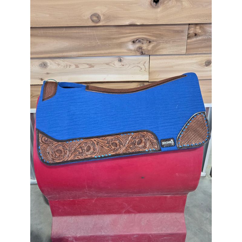 Irvine Compressed Wool Saddle Pad - Tooled Wear Leathers