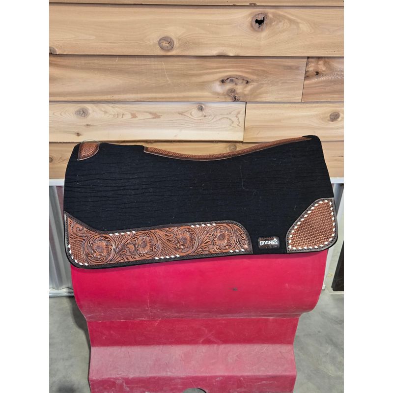 Irvine Compressed Wool Saddle Pad - Tooled Wear Leathers