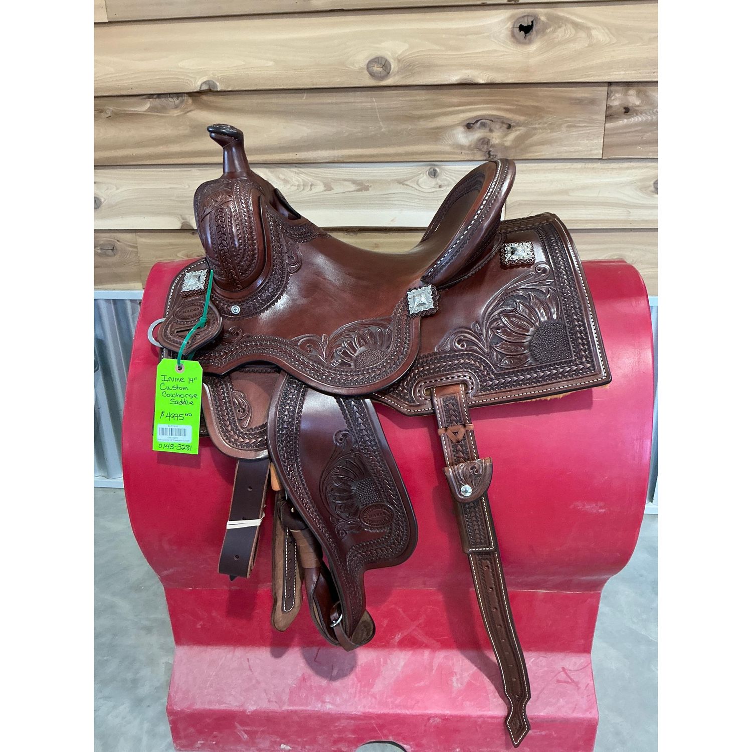 Irvine Custom 14" Cowhorse Saddle - 0143-3281