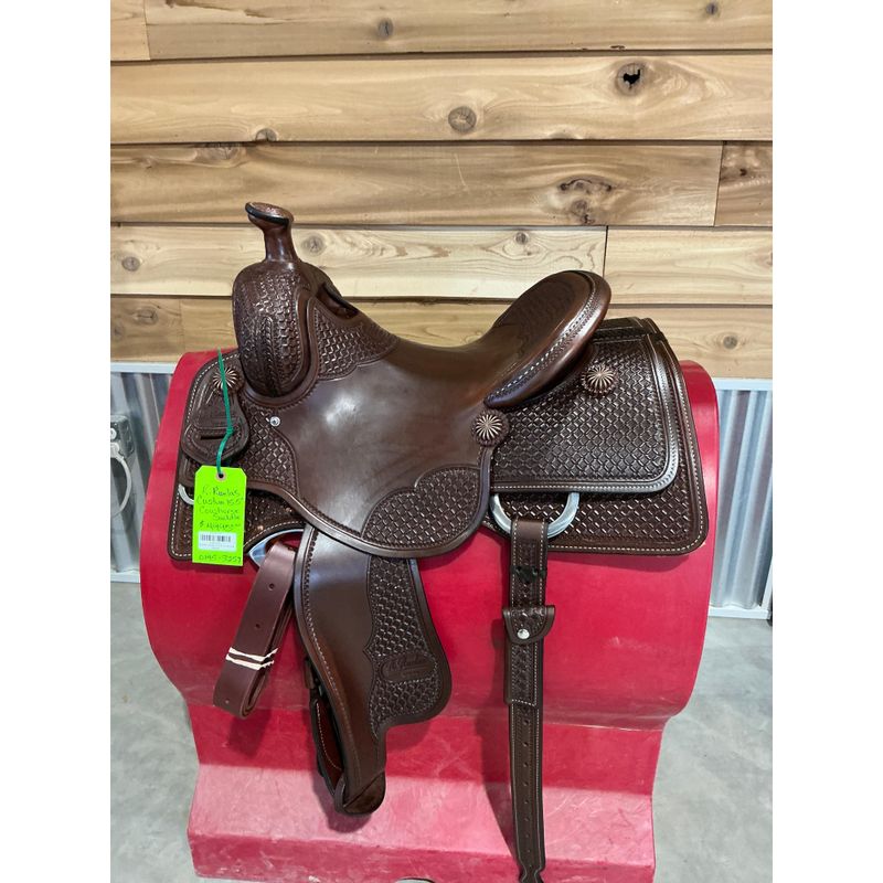 R.Ruelas Custom 15.5" Cowhorse Saddle - 0145-3257