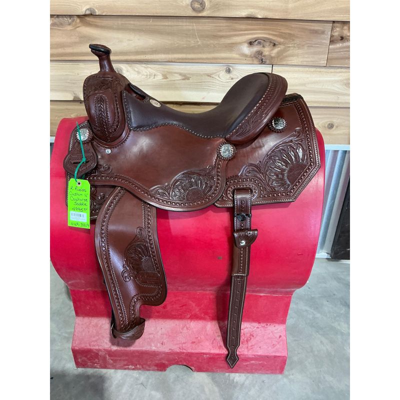 R. Ruelas Custom 16" Cowhorse Saddle - 0169-3309
