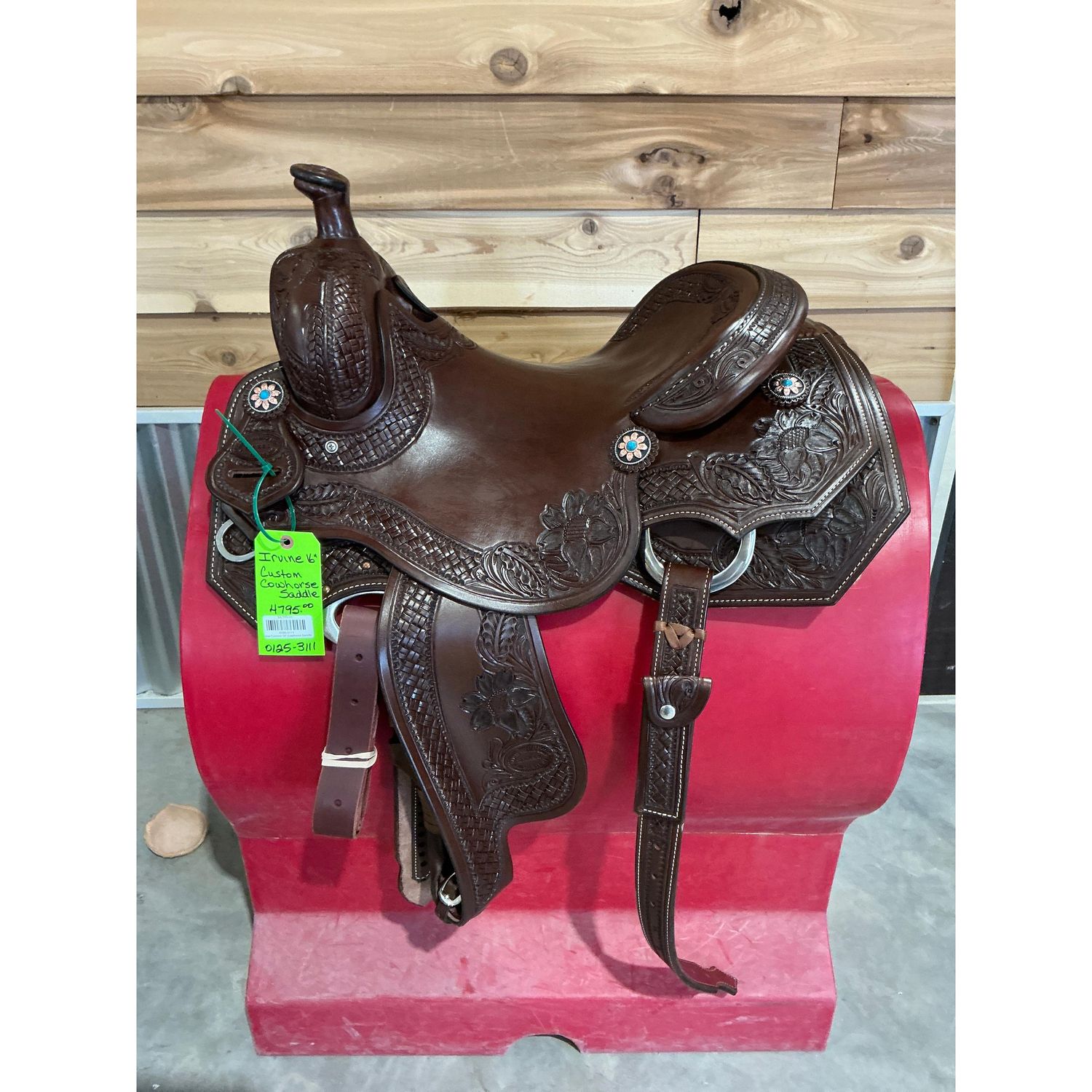 Irvine Custom 16" Cowhorse Saddle - 0125-3111