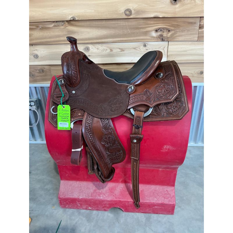 R. Ruelas Custom 16" Cowhorse Saddle - 0149-3072
