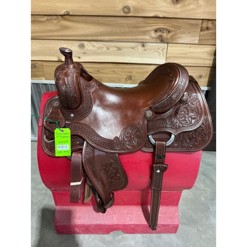 Irvine Custom 18" Cowhorse Saddle - 0289-3372