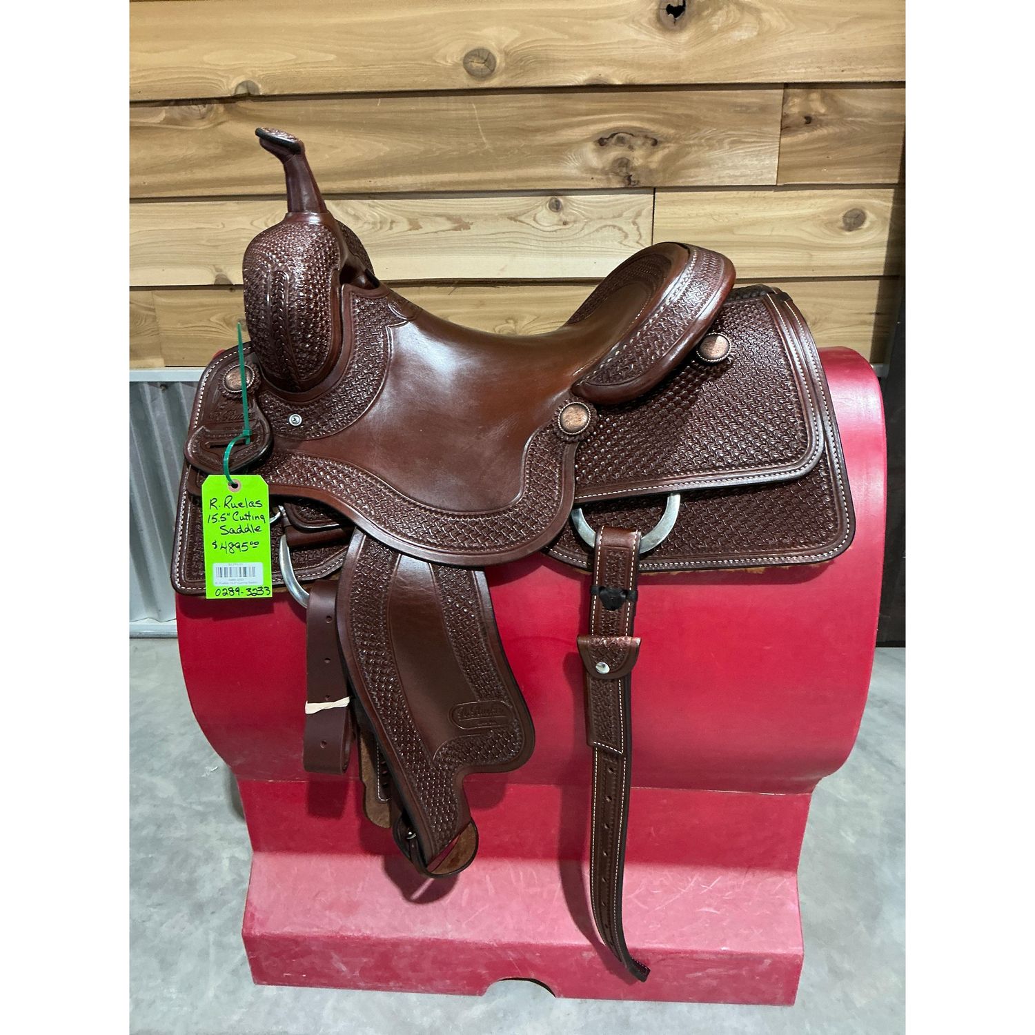 R. Ruelas Custom 15.5" Cutting Sadde