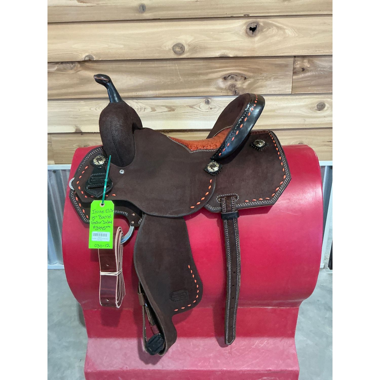 Irvine Elite 15" Barrel Saddle-Gator Inlay Seat - 030-12