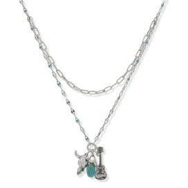 Jewelry Group Lainey Wilson Skull Guitar Stone Necklace