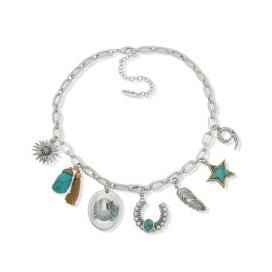 Lainey Wilson Silver Western Charm Chain Necklace