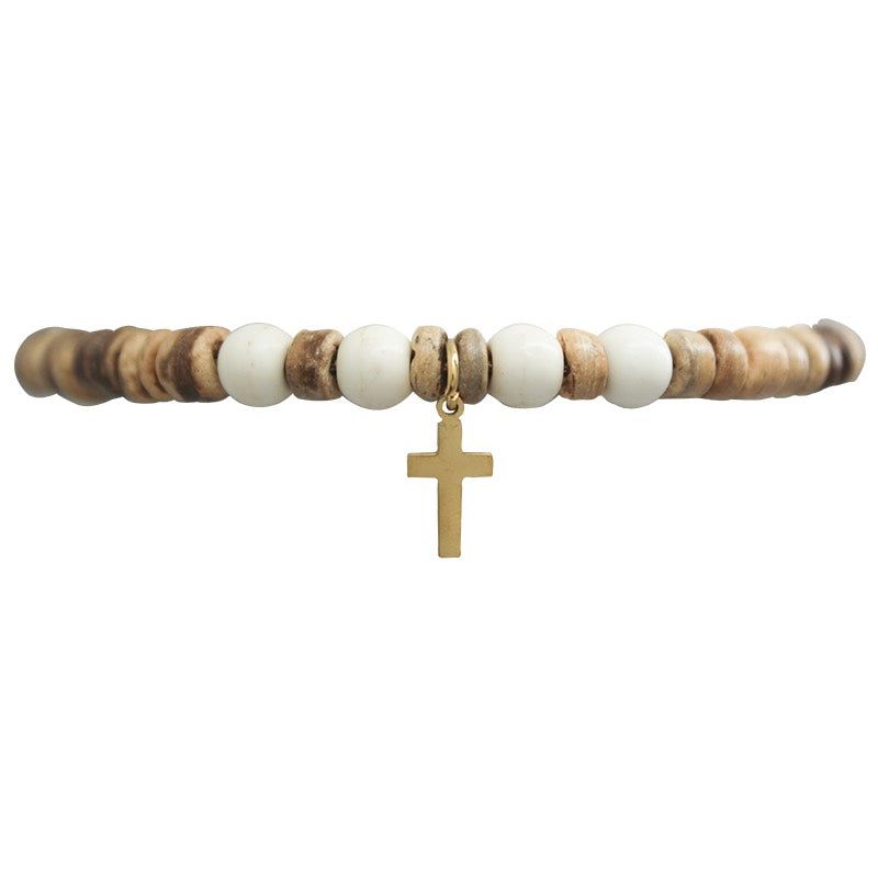 KC Coconut Cross Bracelet