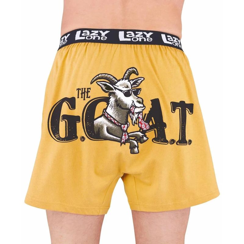 Lazy One Men's G.O.A.T. Boxer - Yellow