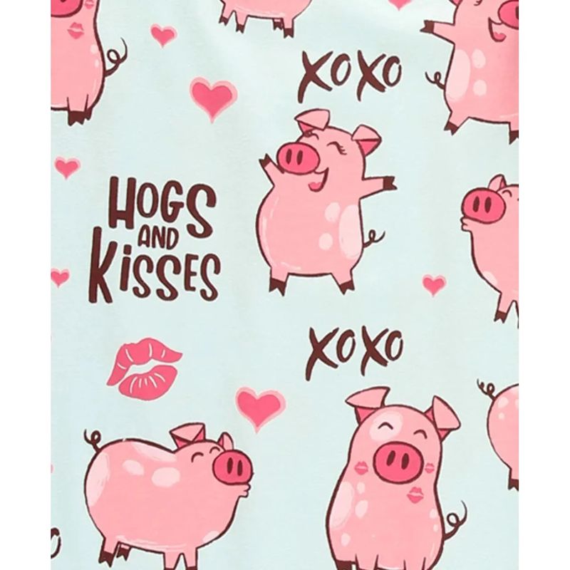Lazy One Women's Hogs &amp; Kisses Pajama Pant- Light Blue