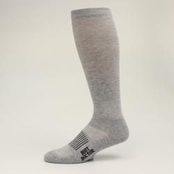 M&amp;F Boot Doctor Men's Over the Calf Half Cushion Sock- 2 pack- Grey
