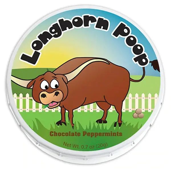 Longhorn Poop Mint Tins