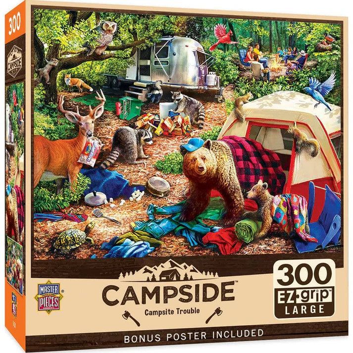 Masterpiece Campside - Campsite Trouble 300 Piece EZ Grip Jigsaw Puzzle