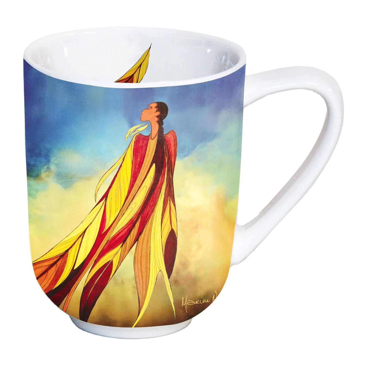 Maxine Noel Walk Beyond Porcelain Broad 16 oz Mug - Multicolor