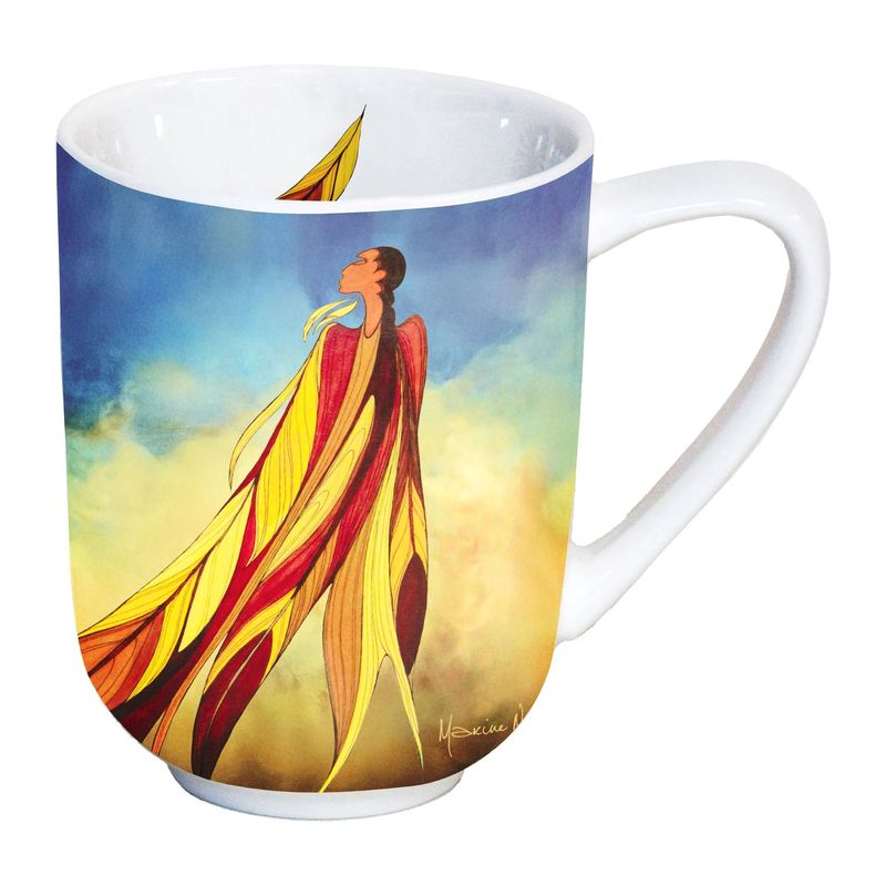 Maxine Noel Walk Beyond Porcelain Broad 16 oz Mug - Multicolor