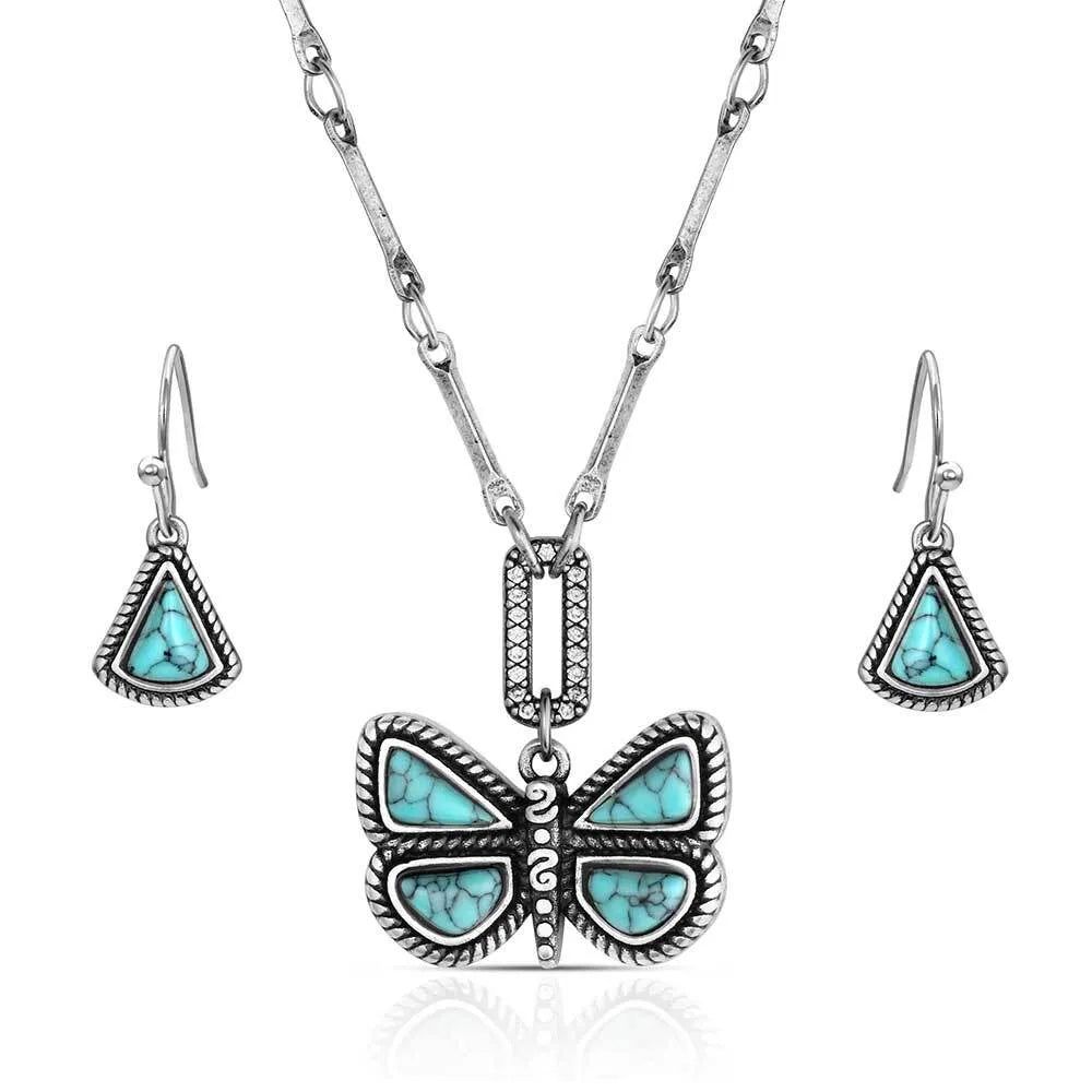 Montana Silversmiths Set Me Free Turquoise Jewelry Set